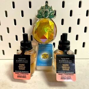 3pcs White Barn Wallflowers Warm Vanilla Sugar Fragrance Refill Set